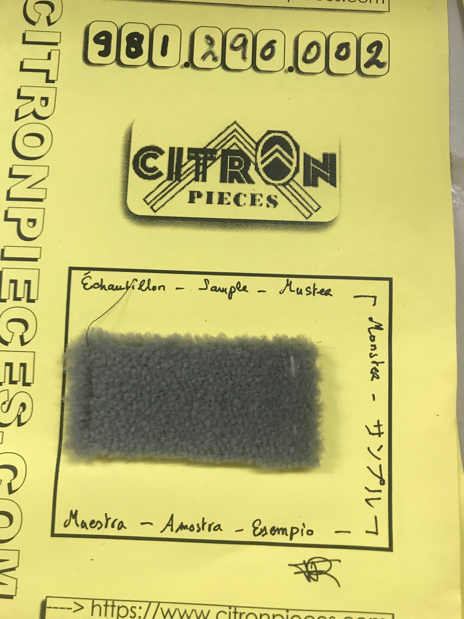 Gray Carpets Martial ( Sample Piece) RAL 7031