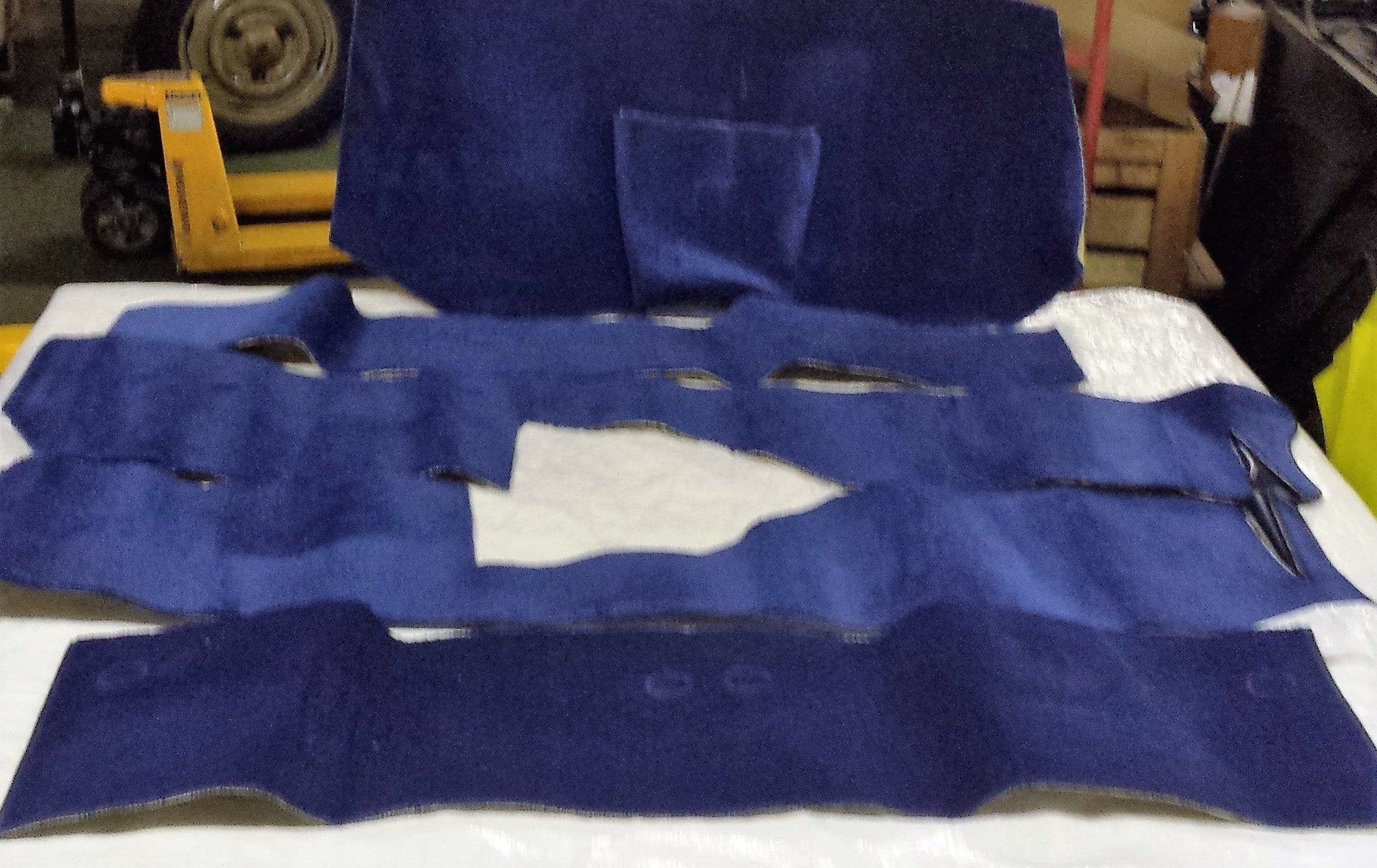 Full carpet set including foam blue Citroën ID/DS