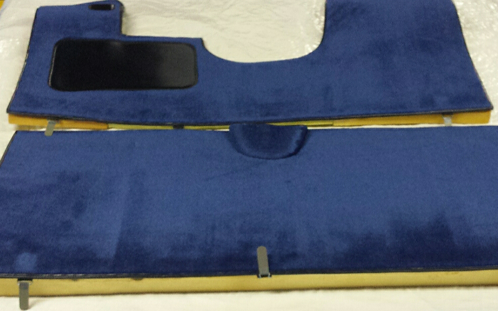 Full carpet set including foam blue Citroën ID/DS