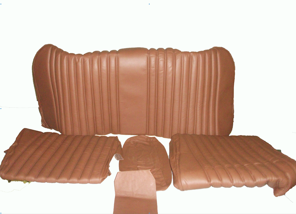 Rear bench cover brown leather Citroën ID/DS