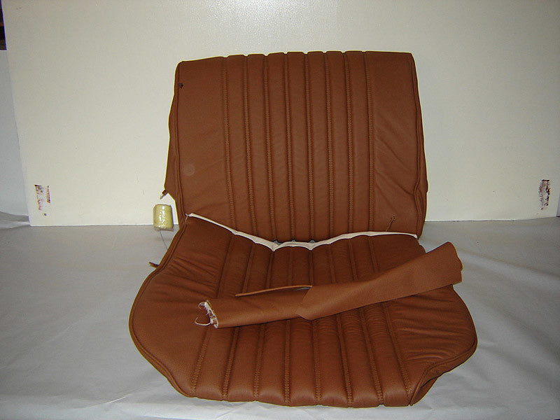 Front seat cover light brown leather for foam back Citroën ID/DS