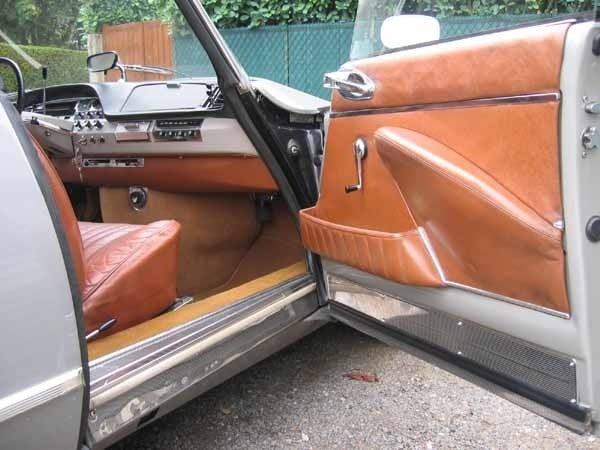 Sitzbezug vorne hellbraunes Leder Citroën ID/DS