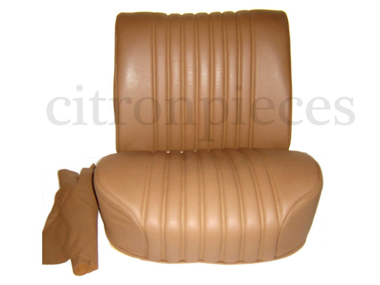 Half mounted front seat brown leather Citroën ID/DS