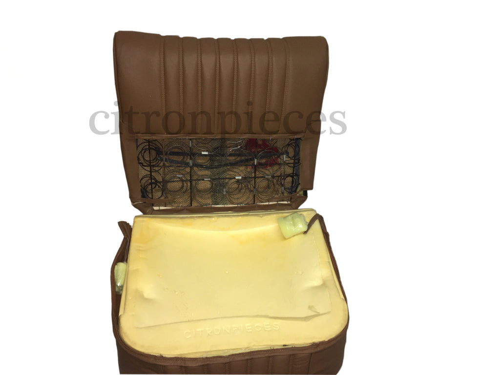 Half mounted front seat brown leather Citroën ID/DS