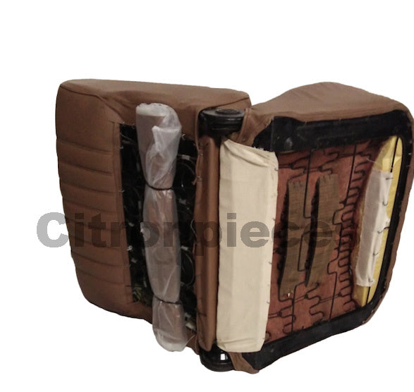 Full mounted front seat brown leather Citroën ID/DS