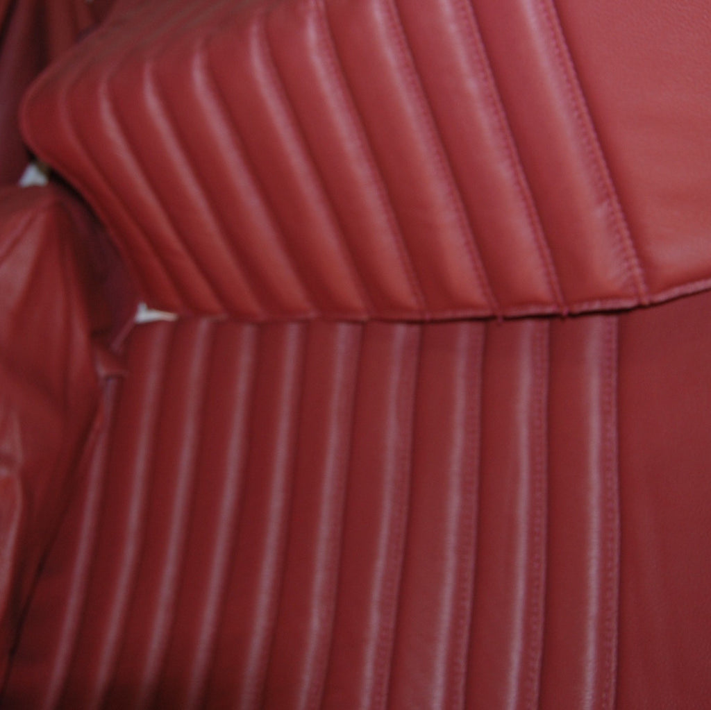 Rear bench cover red leather Citroën ID/DS