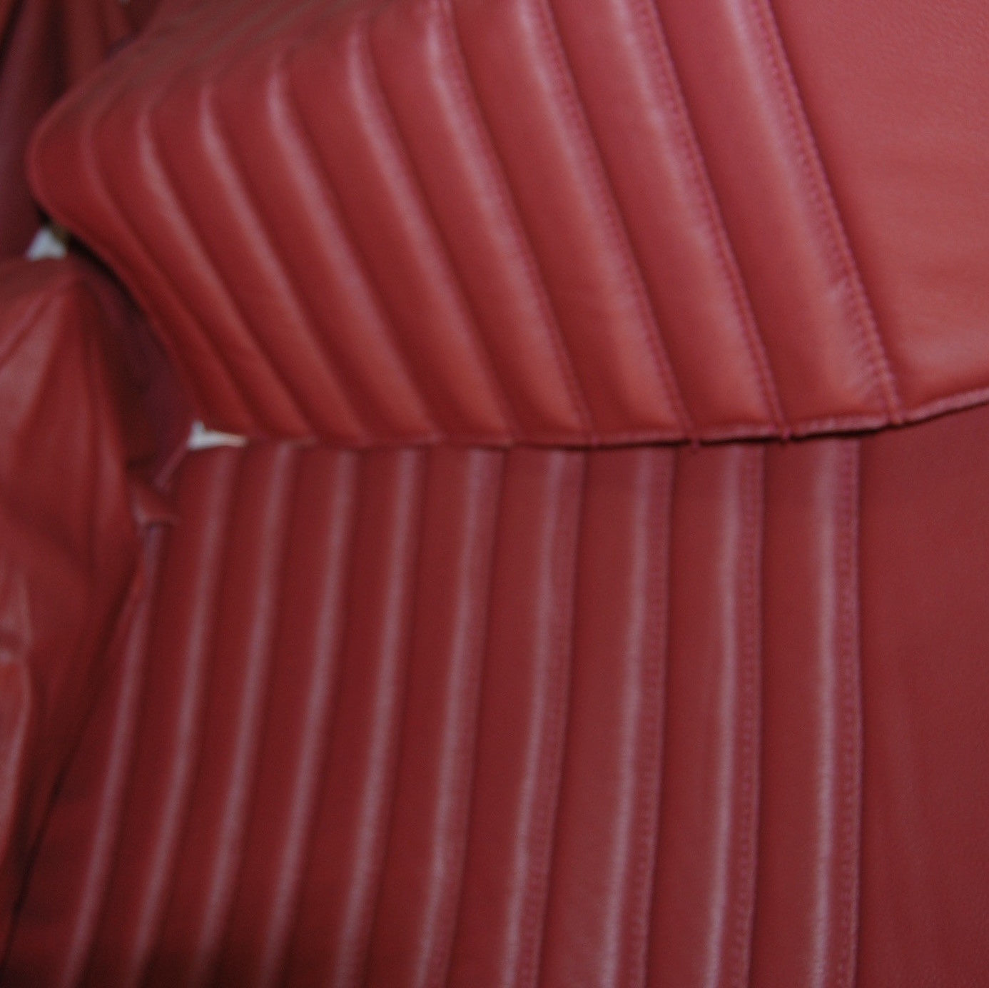 Rear bench cover red leather Citroën ID/DS