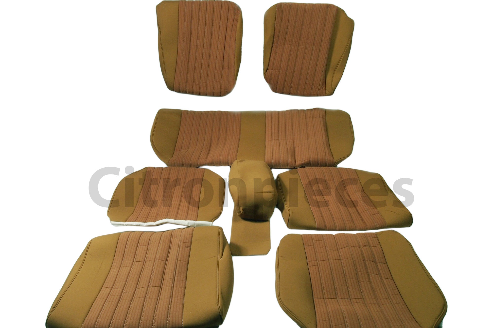 Set of seat covers for 1 car pallas 70-73 ocher cloth Citroën ID/DS