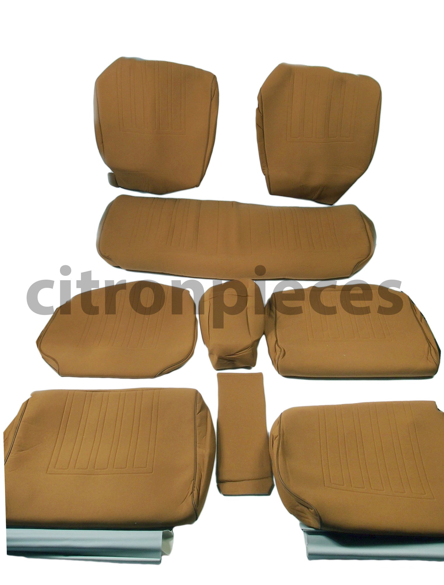 Set of seat covers for 1 car, Dsuper, Dspecial ocher cloth Citroën ID/DS