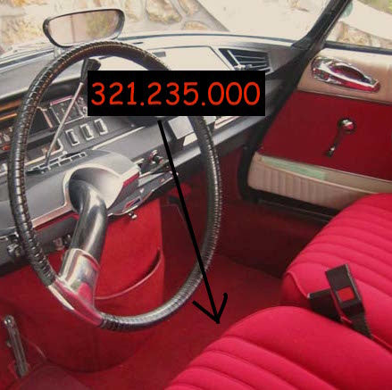 Vordersitzbezug Pallas 1969 roter Stoff Citroën ID/DS RAL 3004