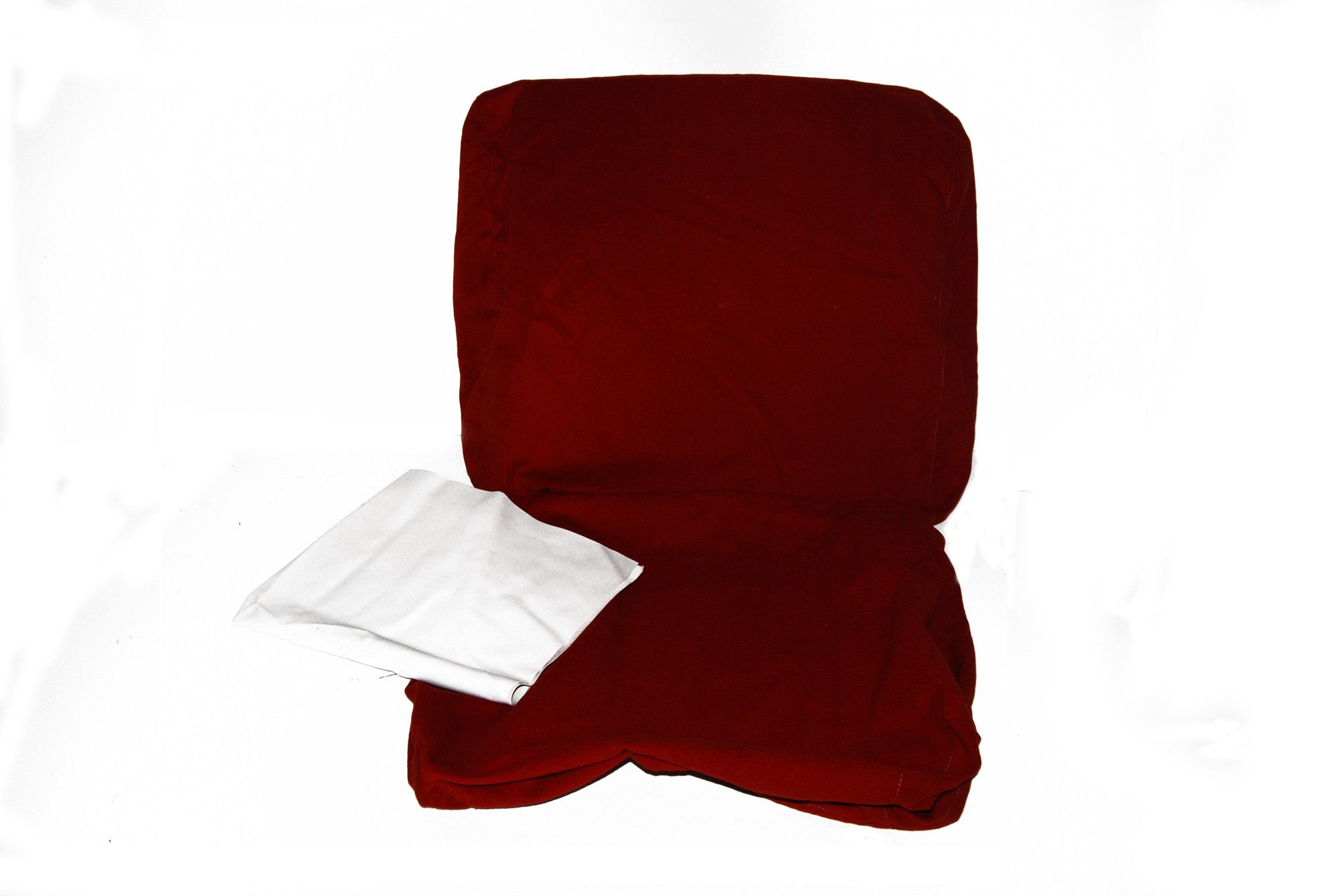 Front seat cover old model bright red cloth Citroën ID/DS,  till 9/68