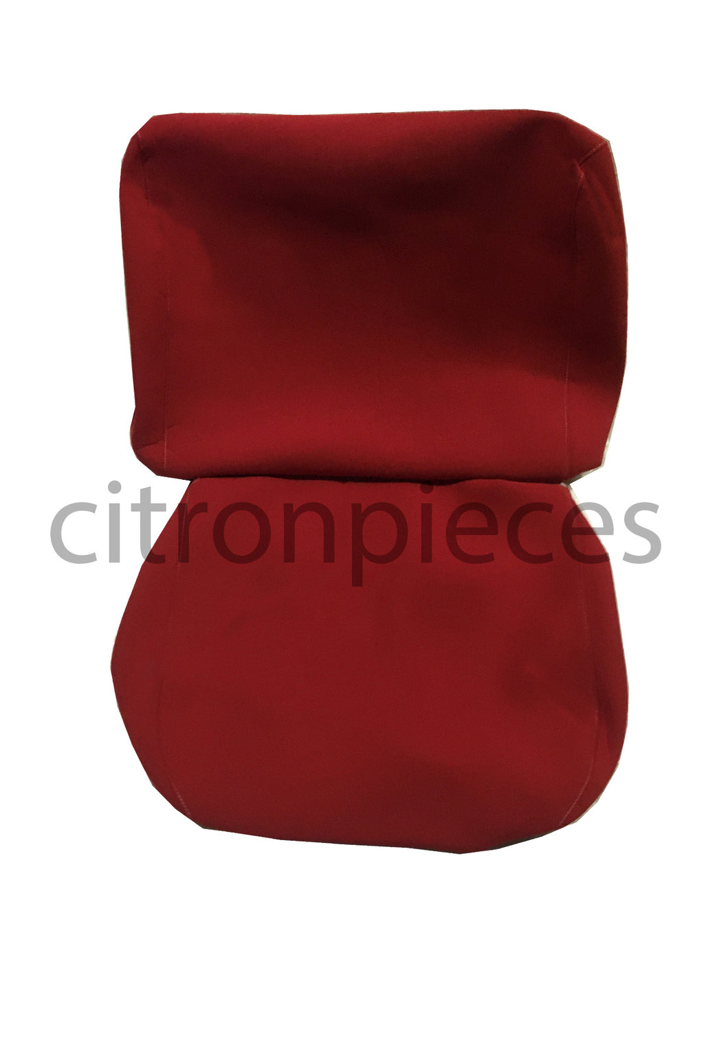 Front seat cover old model bright red cloth Citroën ID/DS,  till 9/68