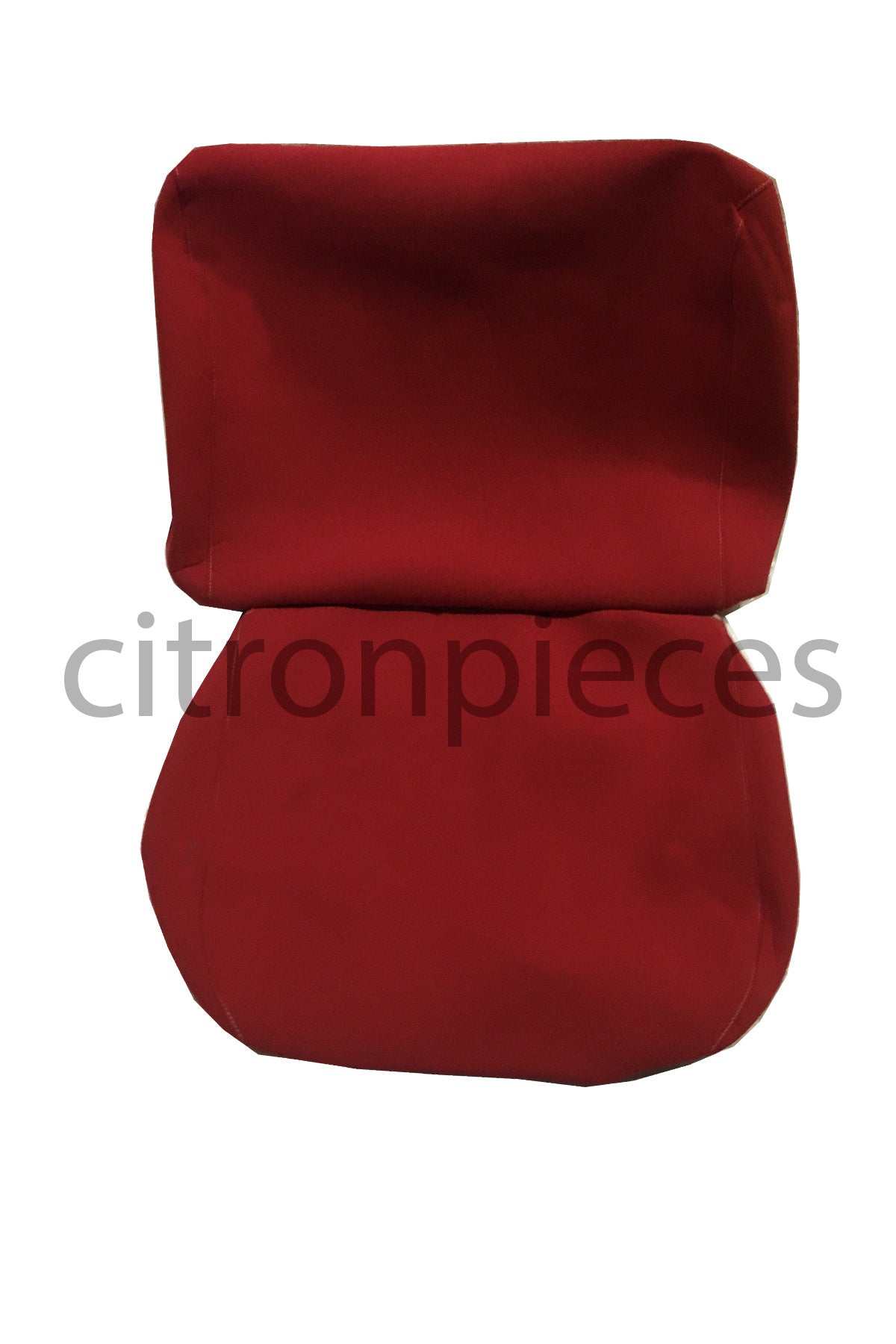 Front seat cover old model bright red cloth Citroën ID/DS,  till 9/68