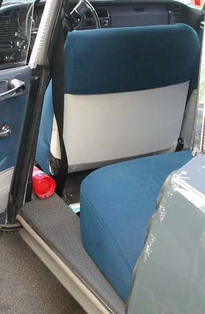 Front seat coveruperpecial blue cloth Citroën ID/DS