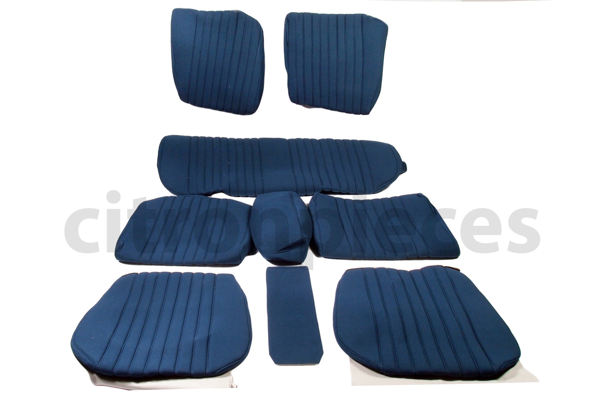 Set of seat covers for 1 car pallas from 69 blue cloth Citroën ID/DS