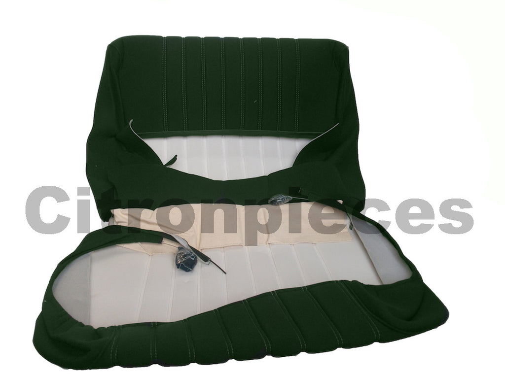 Front seat cover pallas from 69 green cloth Citroën ID/DS