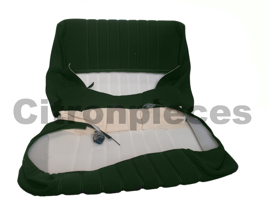 Front seat cover pallas from 69 green cloth Citroën ID/DS