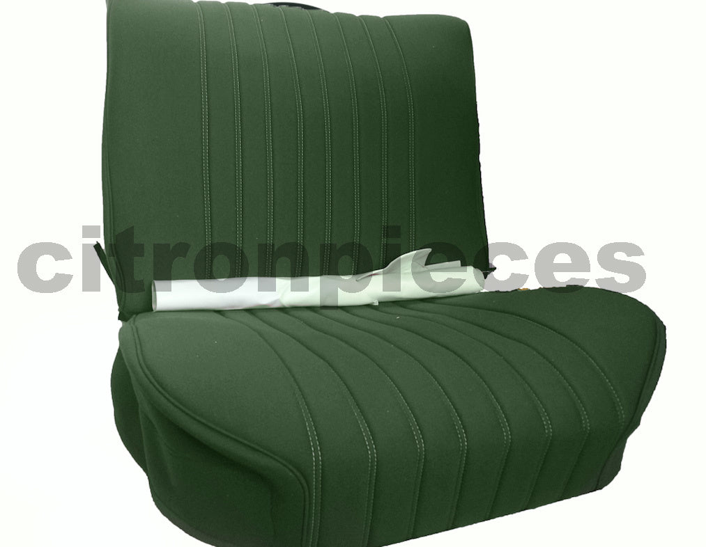 Front seat cover pallas from 69 green cloth Citroën ID/DS