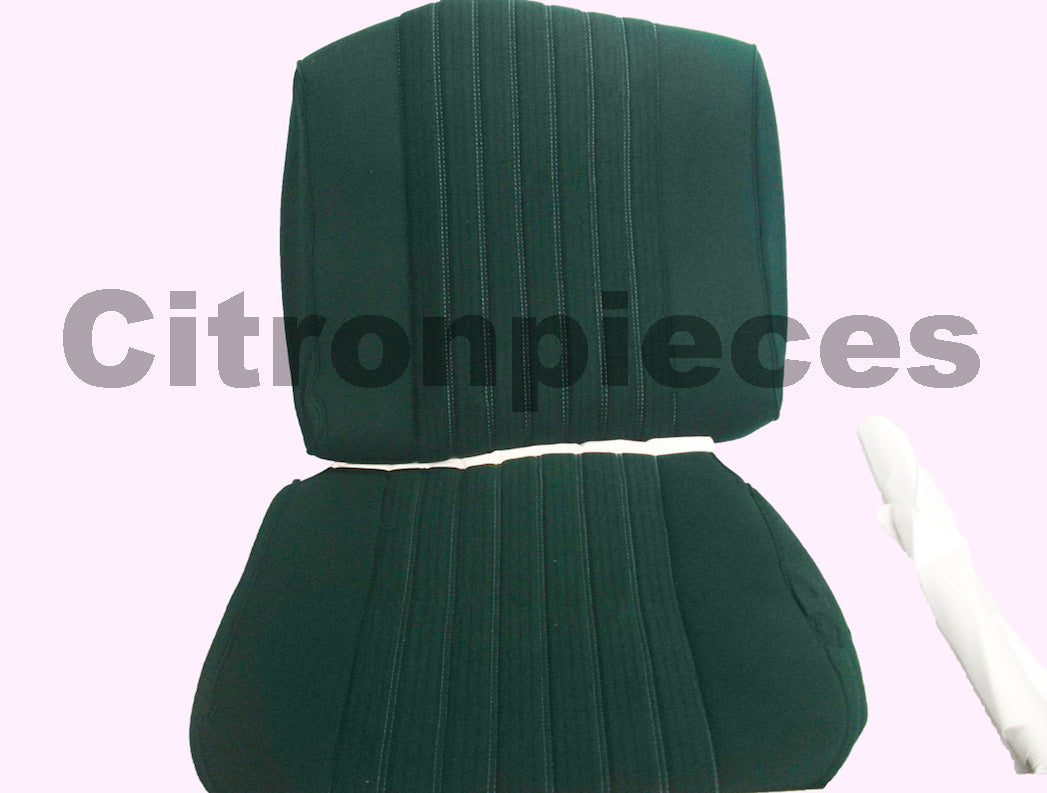 Front seat cover pallas 70-73 green cloth Citroën ID/DS
