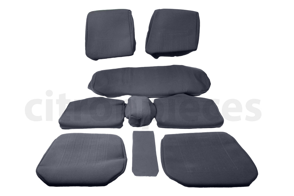 Set of seat covers for 1 caruperpecial gray cloth Citroën ID/DS
