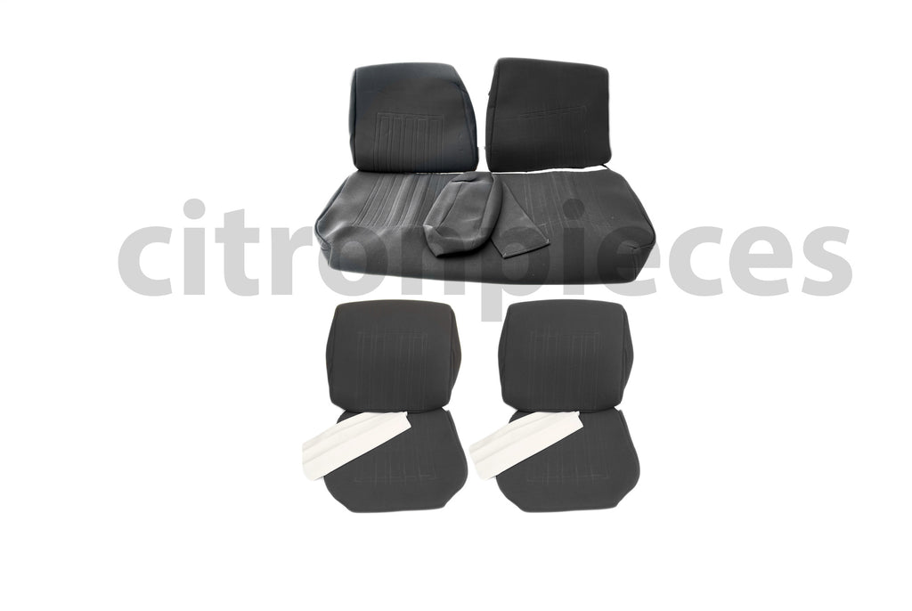 Set of seat covers for 1 caruperpecial gray cloth Citroën ID/DS