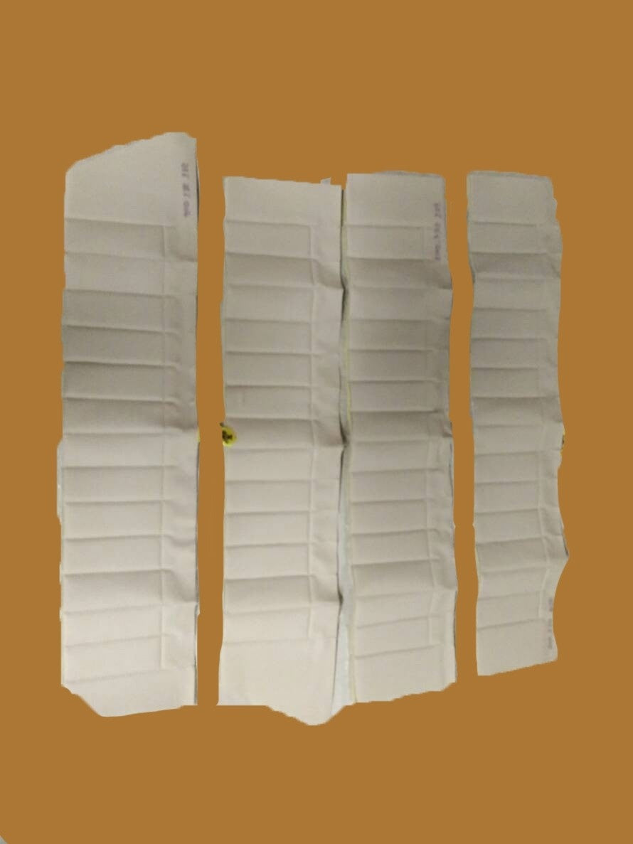 Upper door trim set [4] white leatherette (pallas) for all 4 doors Citroën ID/DS
