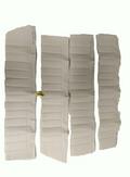 Upper door trim set [4] white leatherette (pallas) for all 4 doors Citroën ID/DS