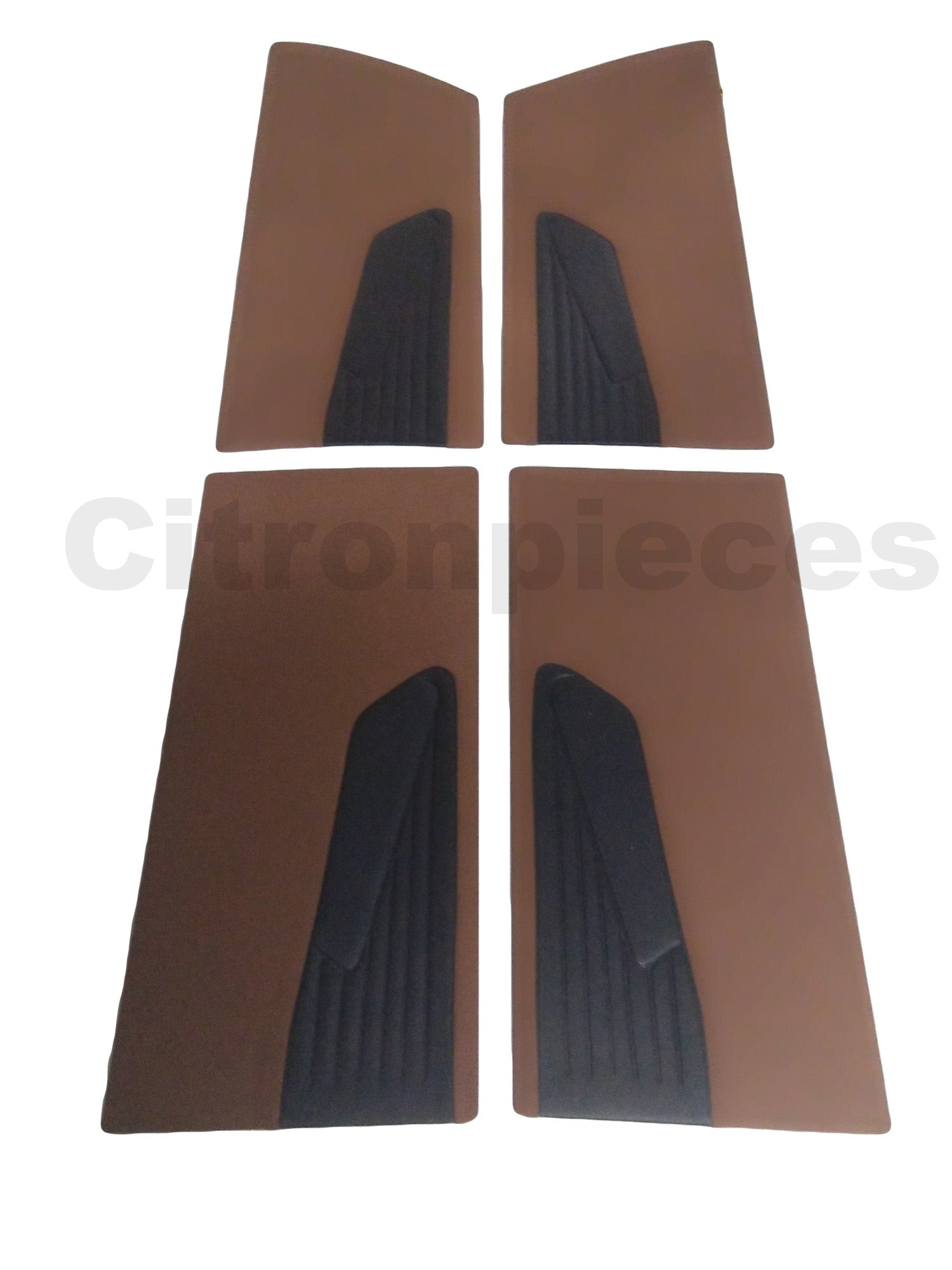 Door card set caramel cloth (flat foruperpecial) Citroën ID/DS