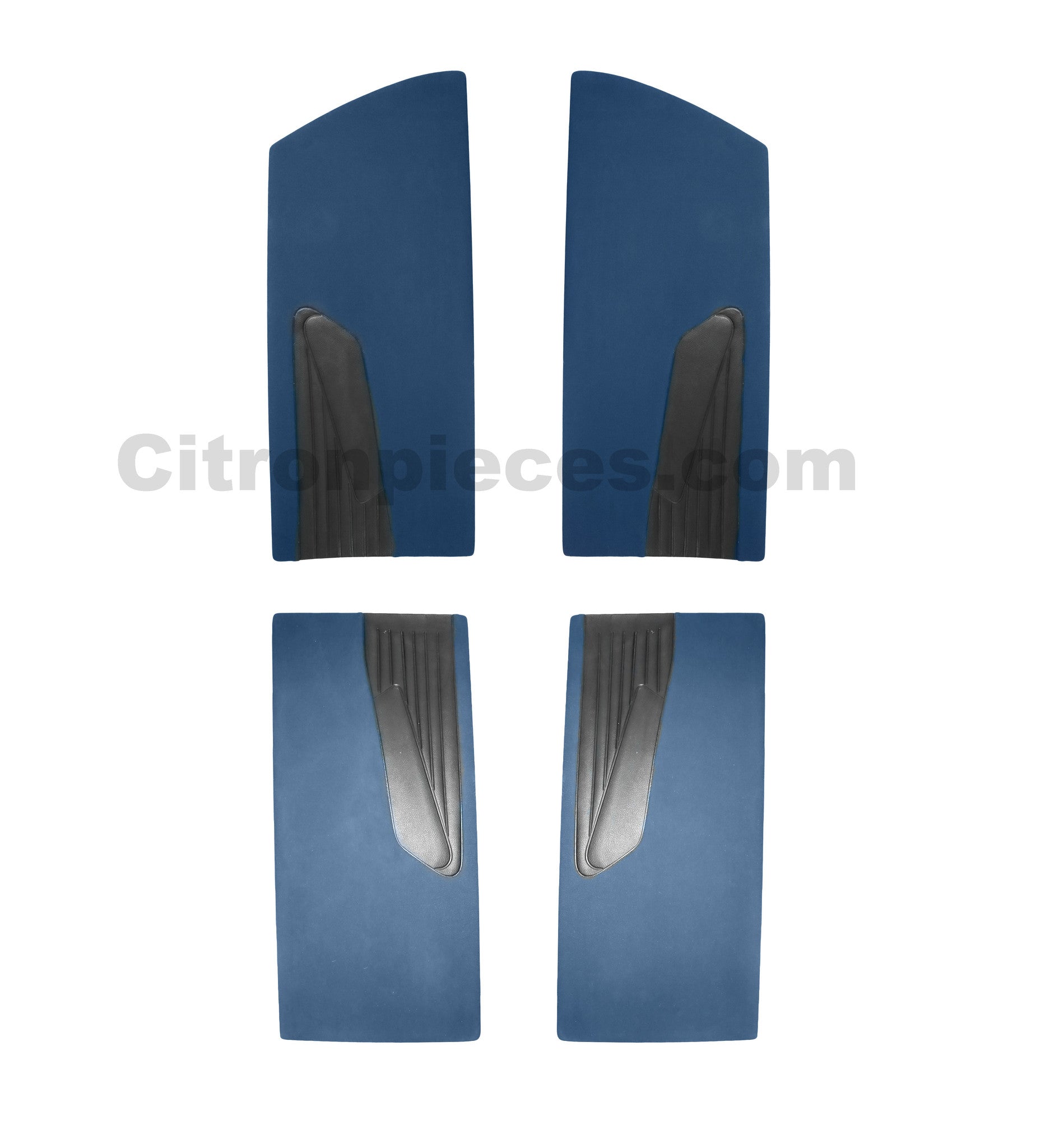 Door card set blue cloth (flat foruperpecial) Citroën ID/DS