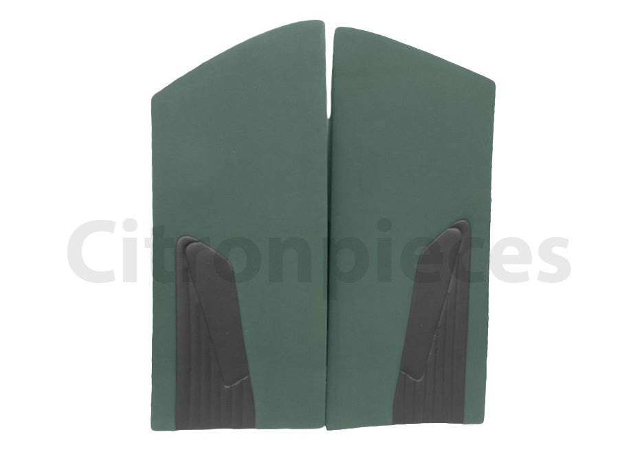 Door card set green cloth (flat foruperpecial) Citroën ID/DS