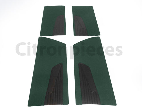 Türverkleidungssatz grüner Stoff (glatt foruperpecial) Citroën ID/DS