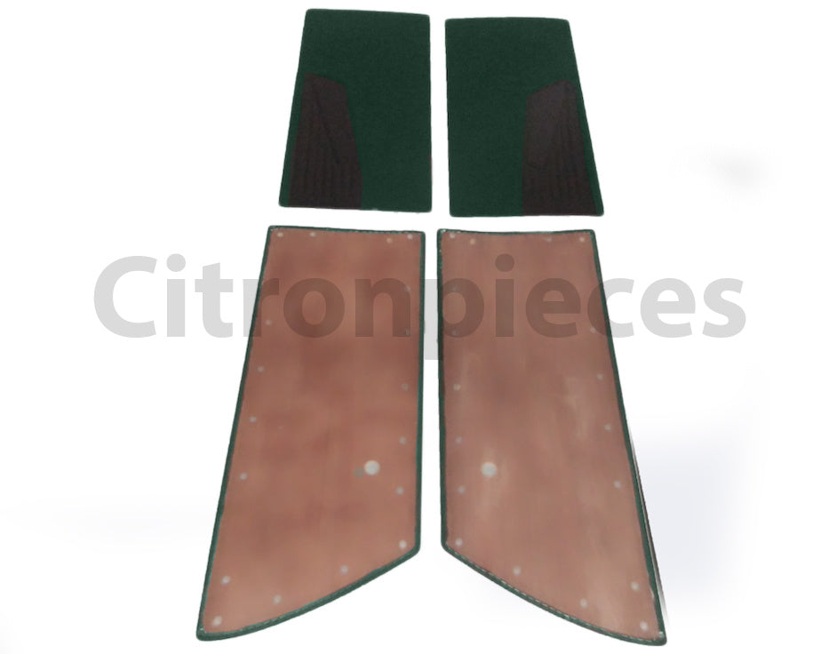 Door card set green cloth (flat foruperpecial) Citroën ID/DS