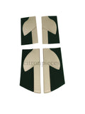Set of 4 door cards in green cloth (pallas) Citroën ID/DS