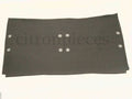 Floor trim under front seats in light gray vinyl laminated with underlayer Citroën ID/DS