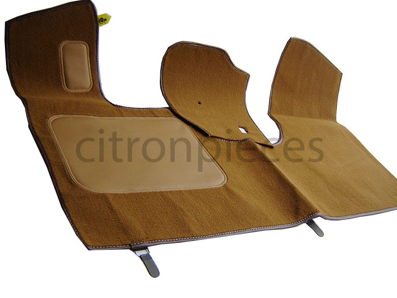 Front carpet brown without foam Citroën ID/DS