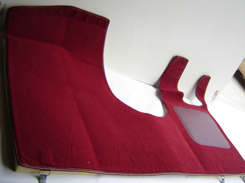 Front carpet red RHD with foam Citroën ID/DS
