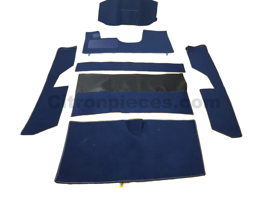 Full carpet set without foam blue Citroën ID/DS Ral 5003