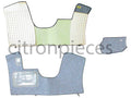 Front carpet with foam for non-Pallas with mushroom brake pedal Citroën ID/DS