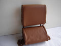 Head rest with light brown leather trimming narrow model 2 pieces Citroën ID/DS