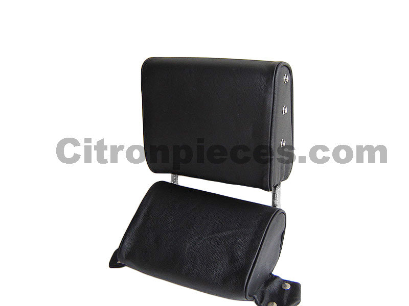 Head rest with black leather trimming narrow model 2 pieces Citroën ID/DS