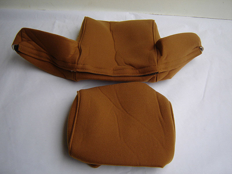 Head rest cover with gold cloth trimming wide model 2 pieces Citroën ID/DS