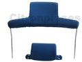 Head rest with blue cloth trimming wide model 2 pieces Citroën ID/DS