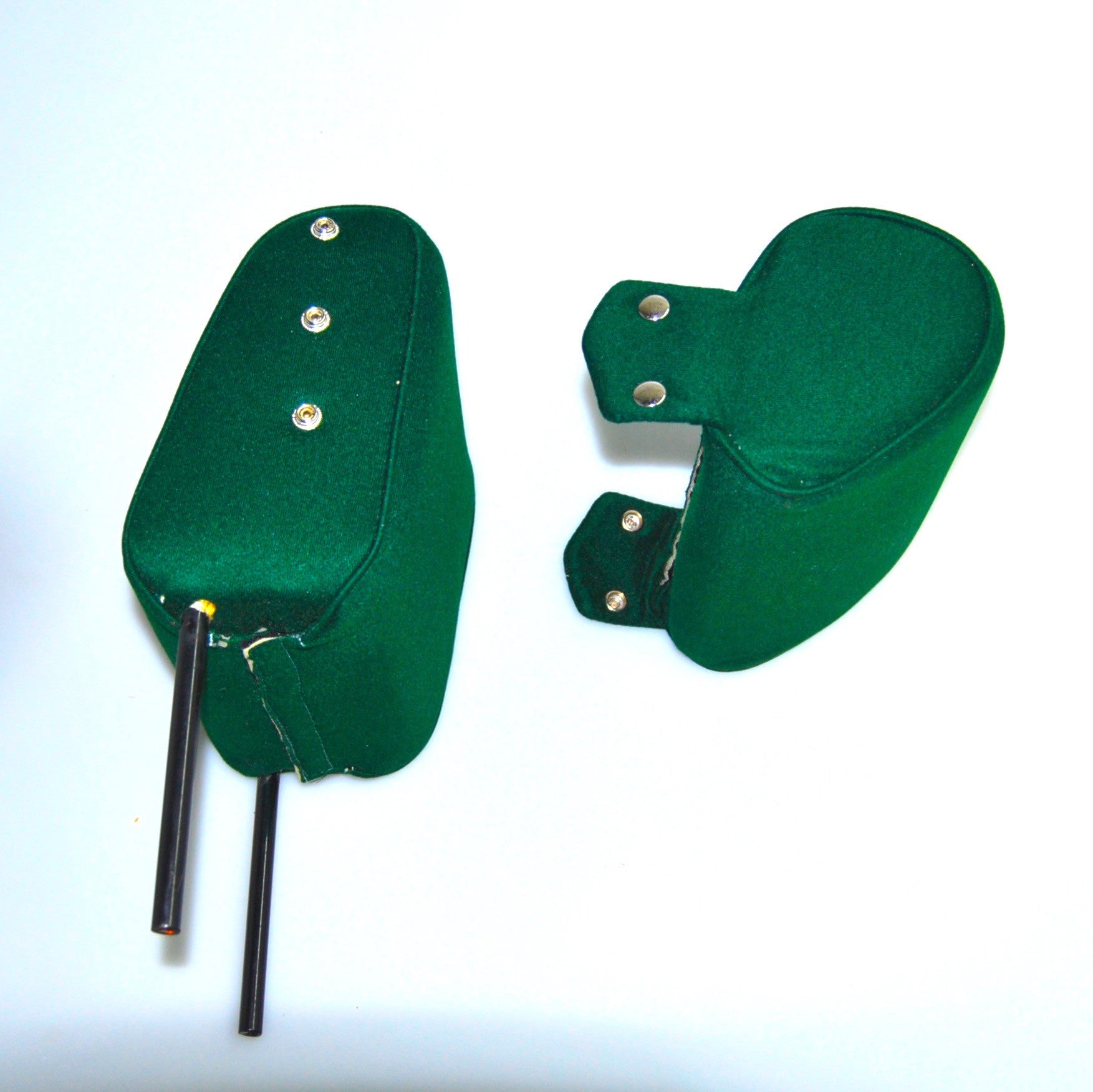 Head rest with green cloth trimming narrow model 2 pieces Citroën ID/DS