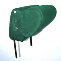 Head rest with green cloth trimming narrow model 2 pieces Citroën ID/DS