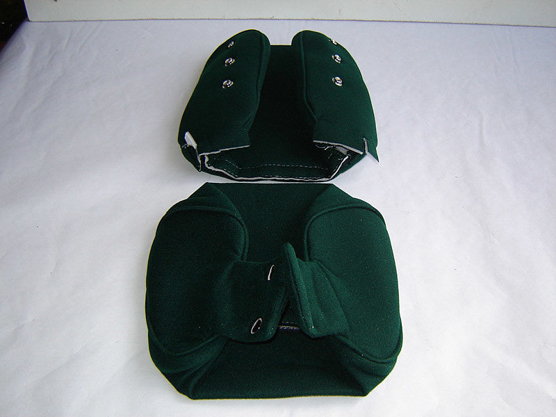 Head rest cover with green cloth trimming narrow model 2 pieces Citroën ID/DS