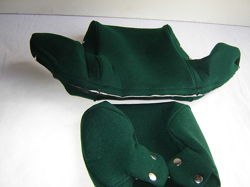 Head rest cover with green cloth trimming wide model 2 pieces Citroën ID/DS