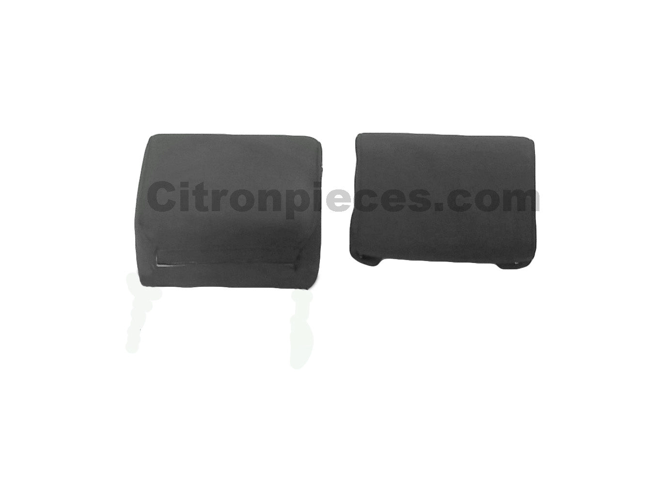Head rest cover with gray cloth trimming narrow model 2 pieces Citroën ID/DS