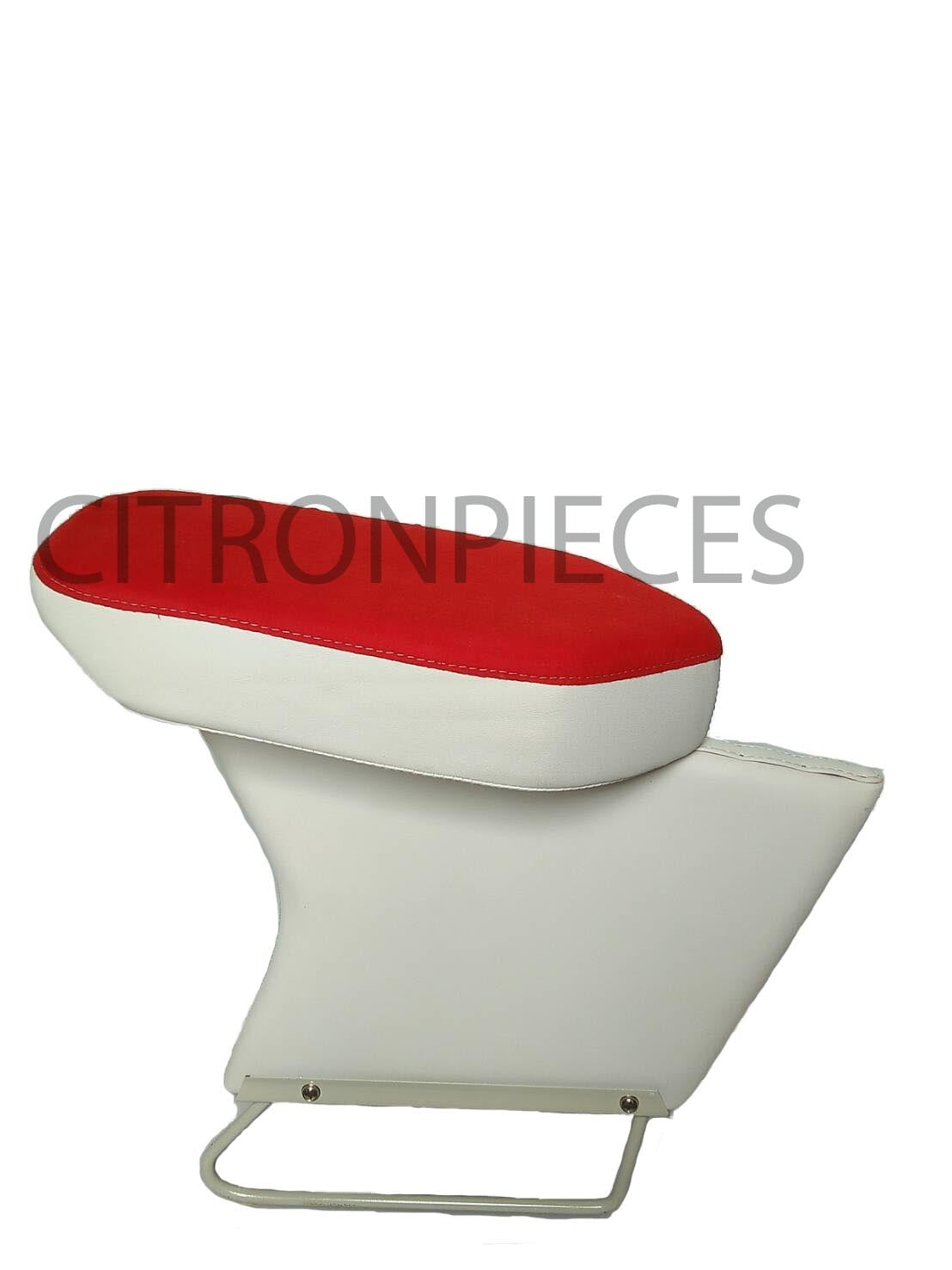Central armrest bright red cloth Citroën ID/DS