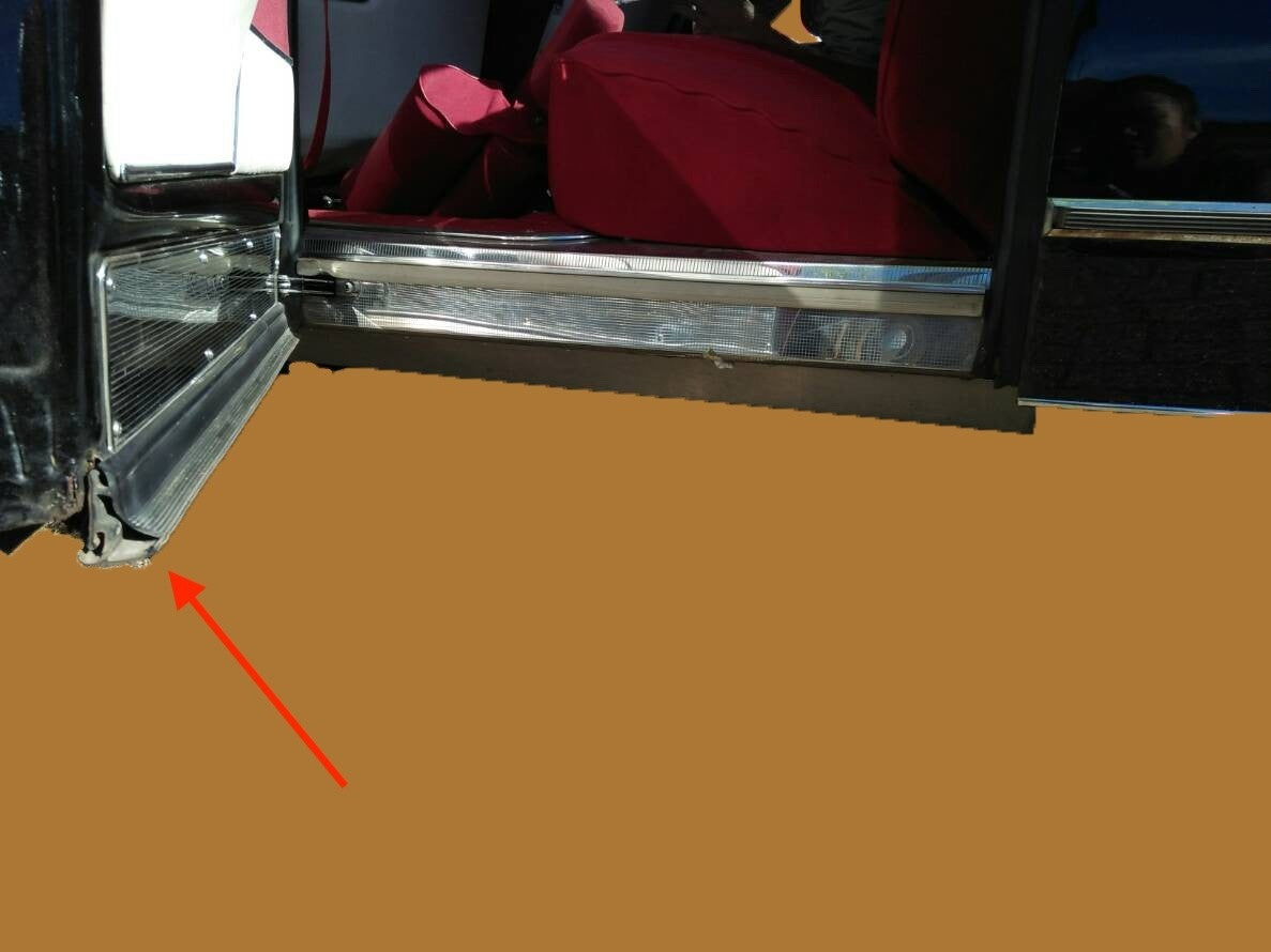 Horizontal front door rubber inside Citroën ID/DS