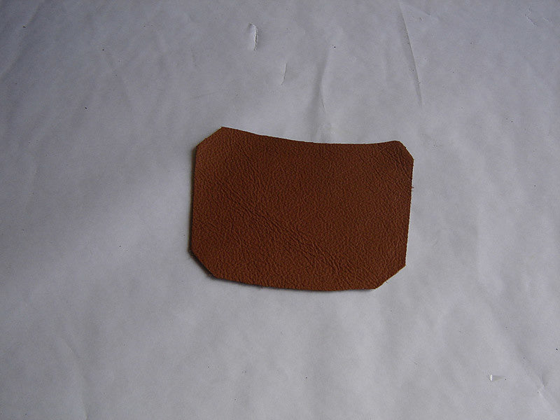 Centre pillar trimming lower part light brown leather L Citroën ID/DS